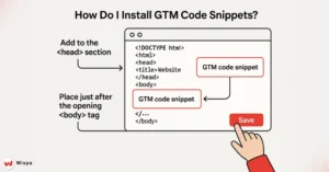 install GTM code snippets