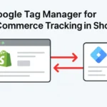 Google Tag Manager Shopify integration feature image for eCommerce tracking