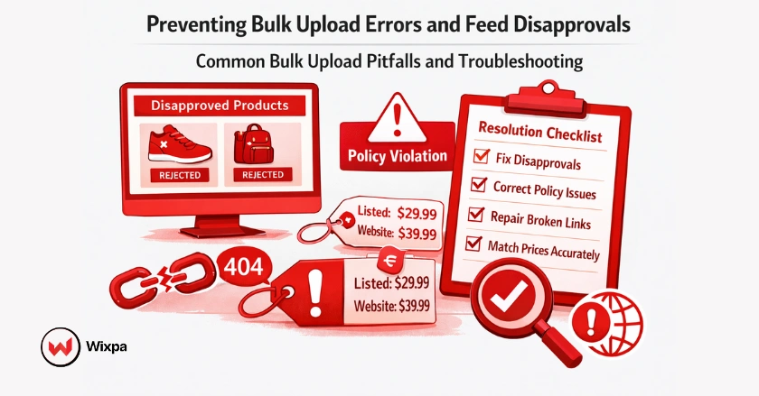 Common Google Shopping bulk upload errors and how to prevent product disapprovals