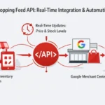 Google Shopping Feed API integration showing real-time product data automation