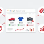 Feature image showing Google Shopping feed maintenance with product data optimization, error monitoring, and Merchant Center compliance.