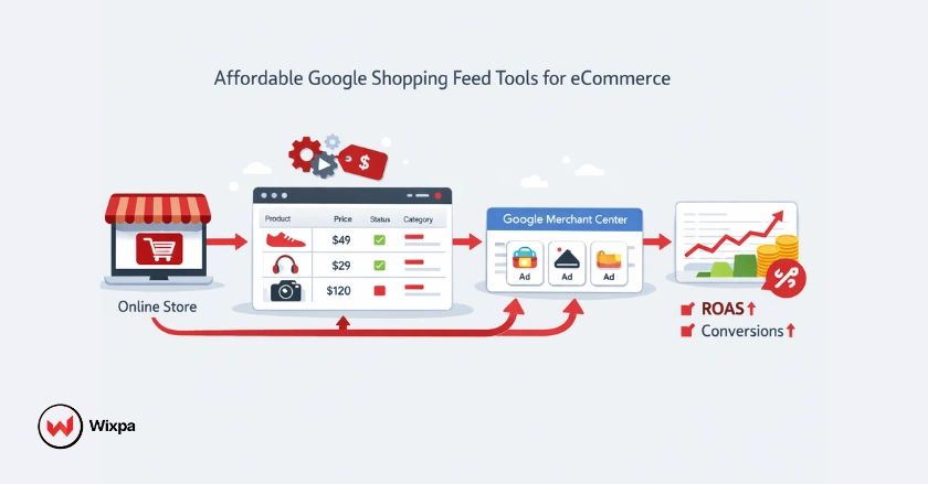 Affordable Google Shopping feed tools helping eCommerce businesses manage product feeds and increase ROAS.